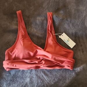 Beach Island Coral Bikini Top